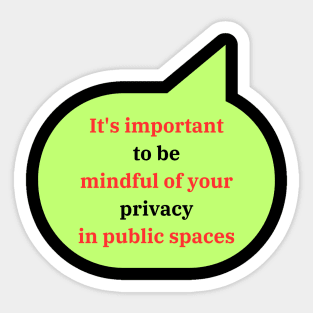 Privacy Sticker